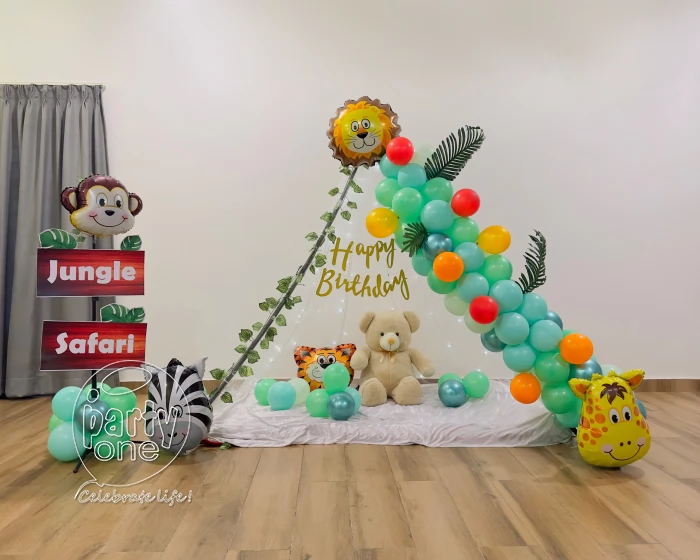 birthday Jungle Safari Theme Kids Canopy Decoration